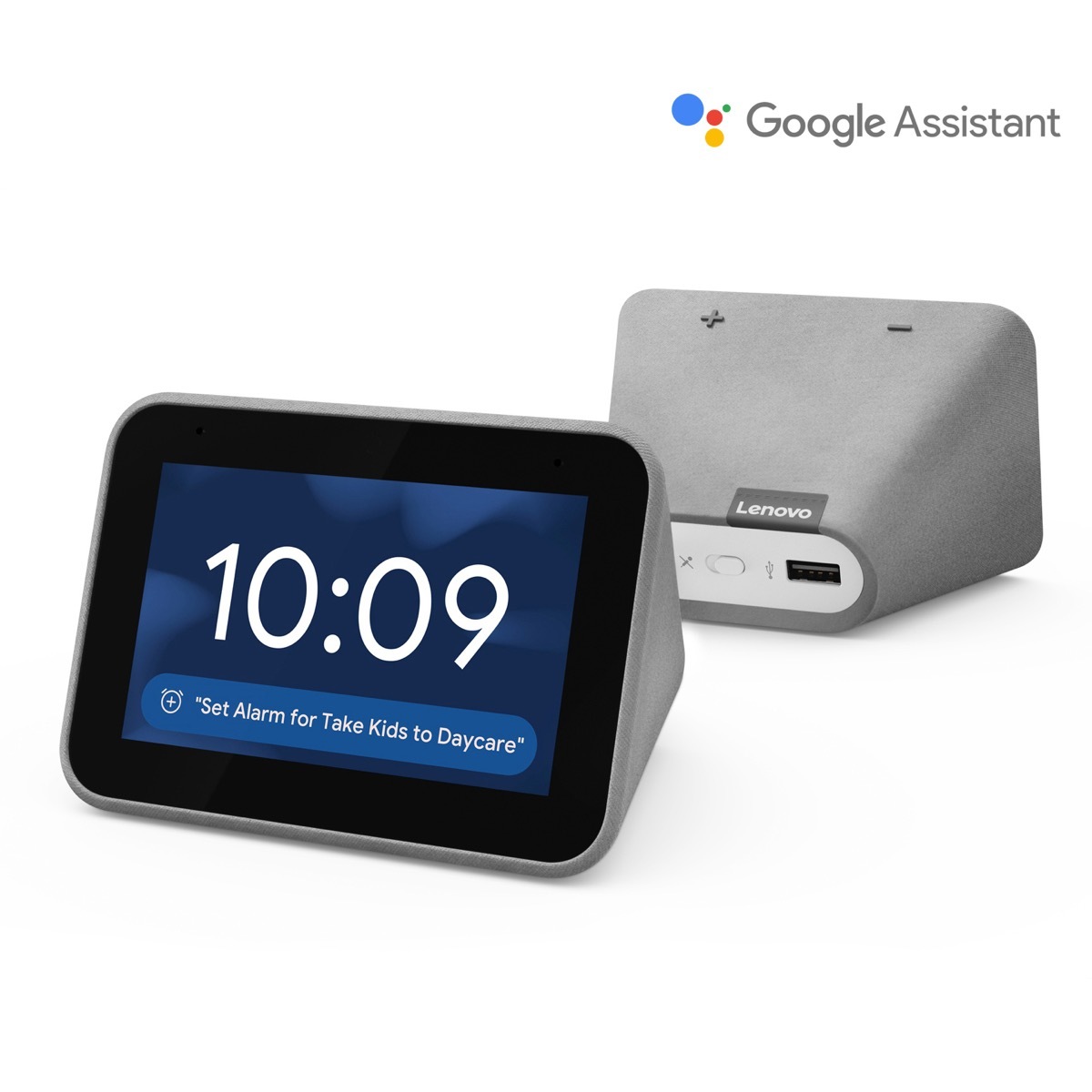 gray smart clock