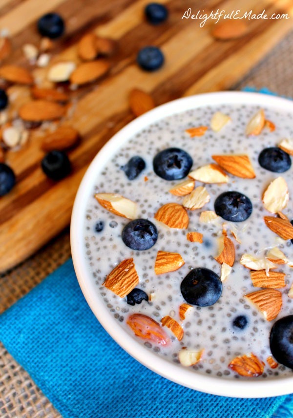 Blueberry Almond Chia Pudding