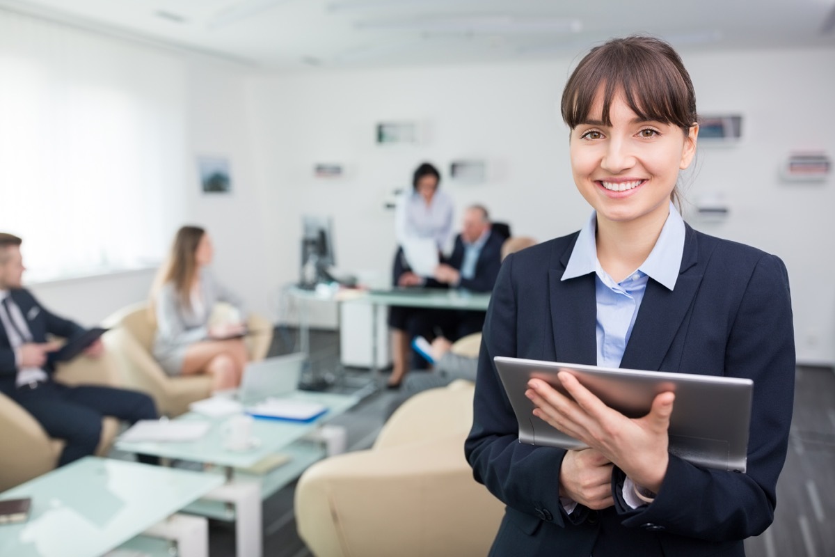 Businesswoman with bangs why having bangs in the best