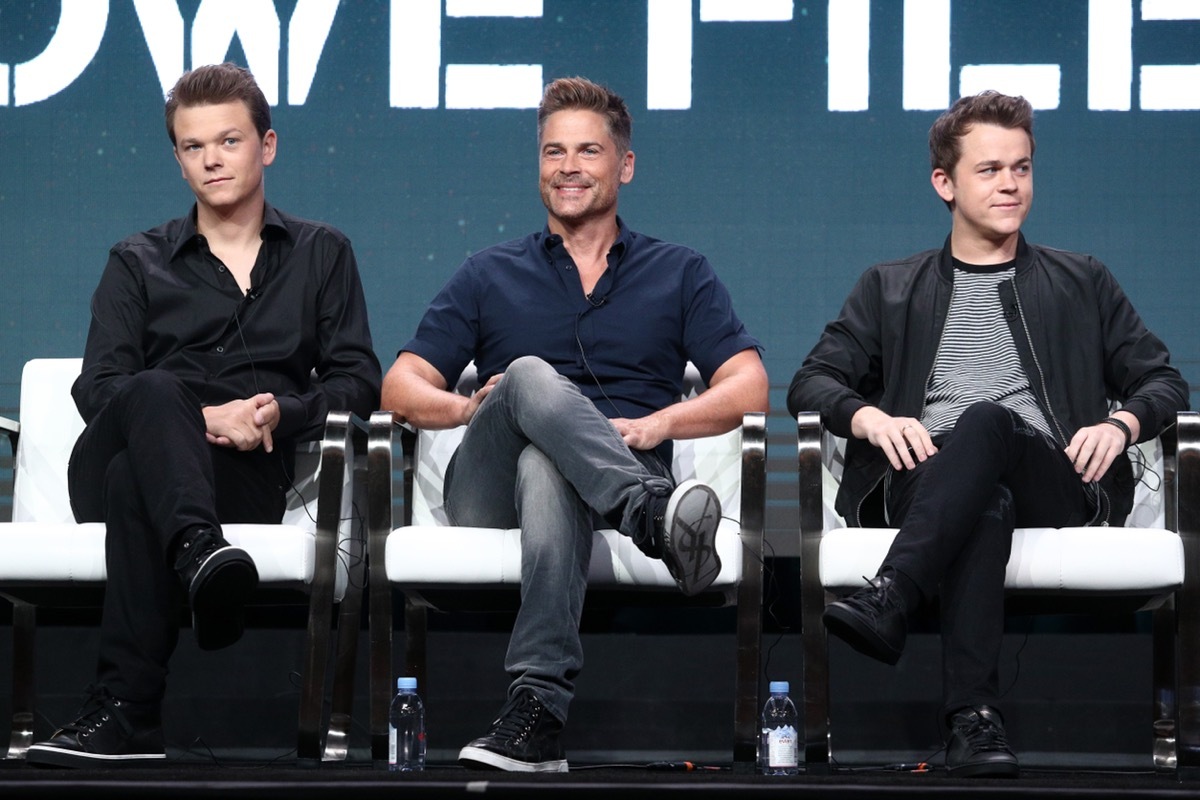 Matthew Lowe, Rob Lowe, and John Owen Lowe in 2017