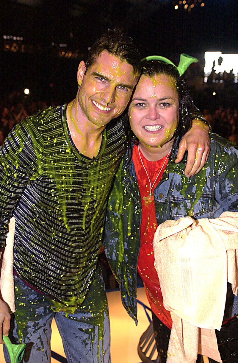 Tom Cruise and Rosie O'Donnell at the Kids Choice Awards in 2001