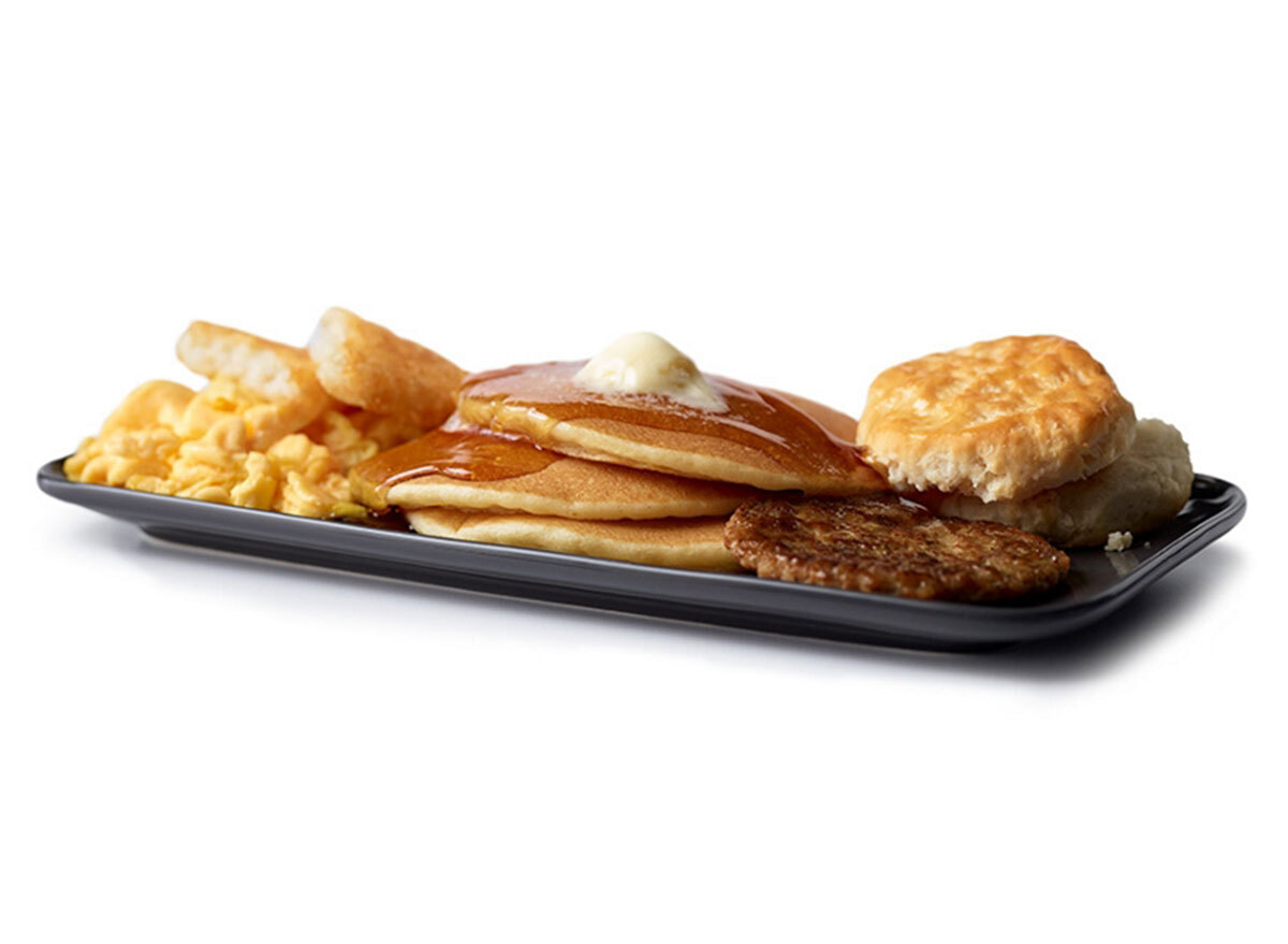 mcdonalds big breakfast hotcakes regular size biscuit