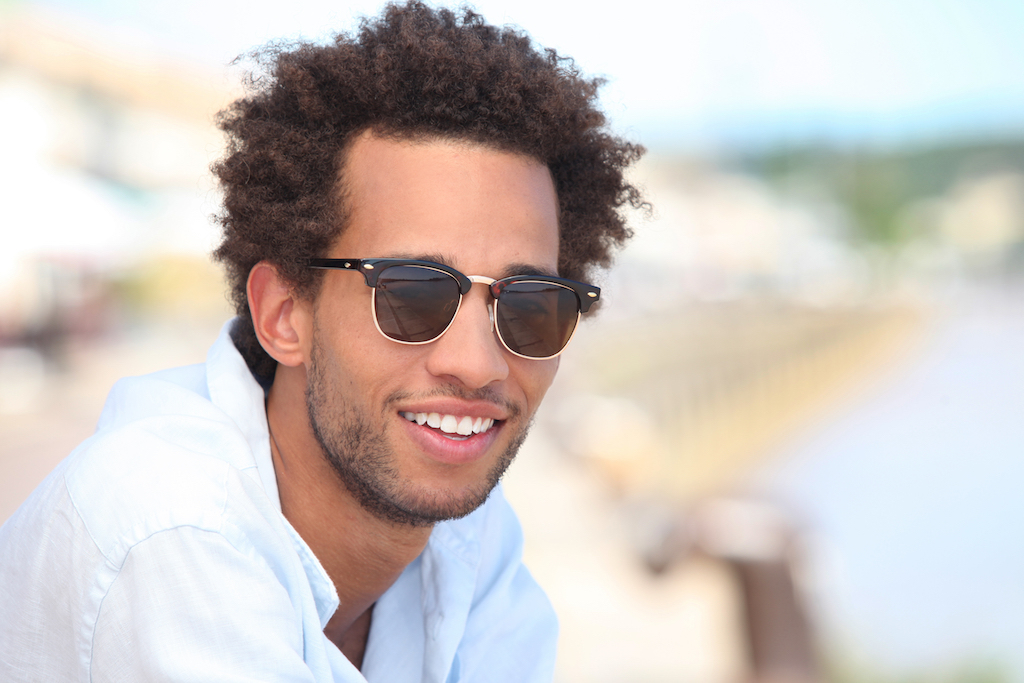 Man outside wearing sunglasses