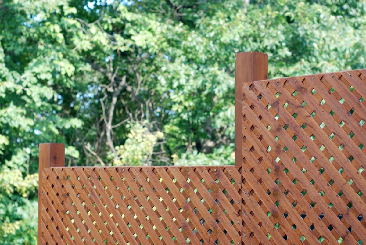 Privacy wooden screen or fence