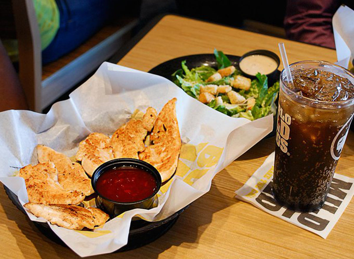 healthiest restaurant dish buffalo wild wings naked tenders