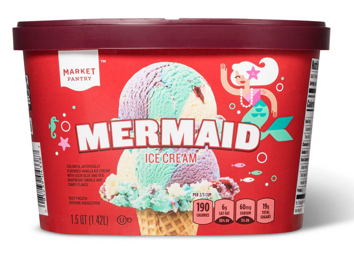 carton of target mermaid ice cream