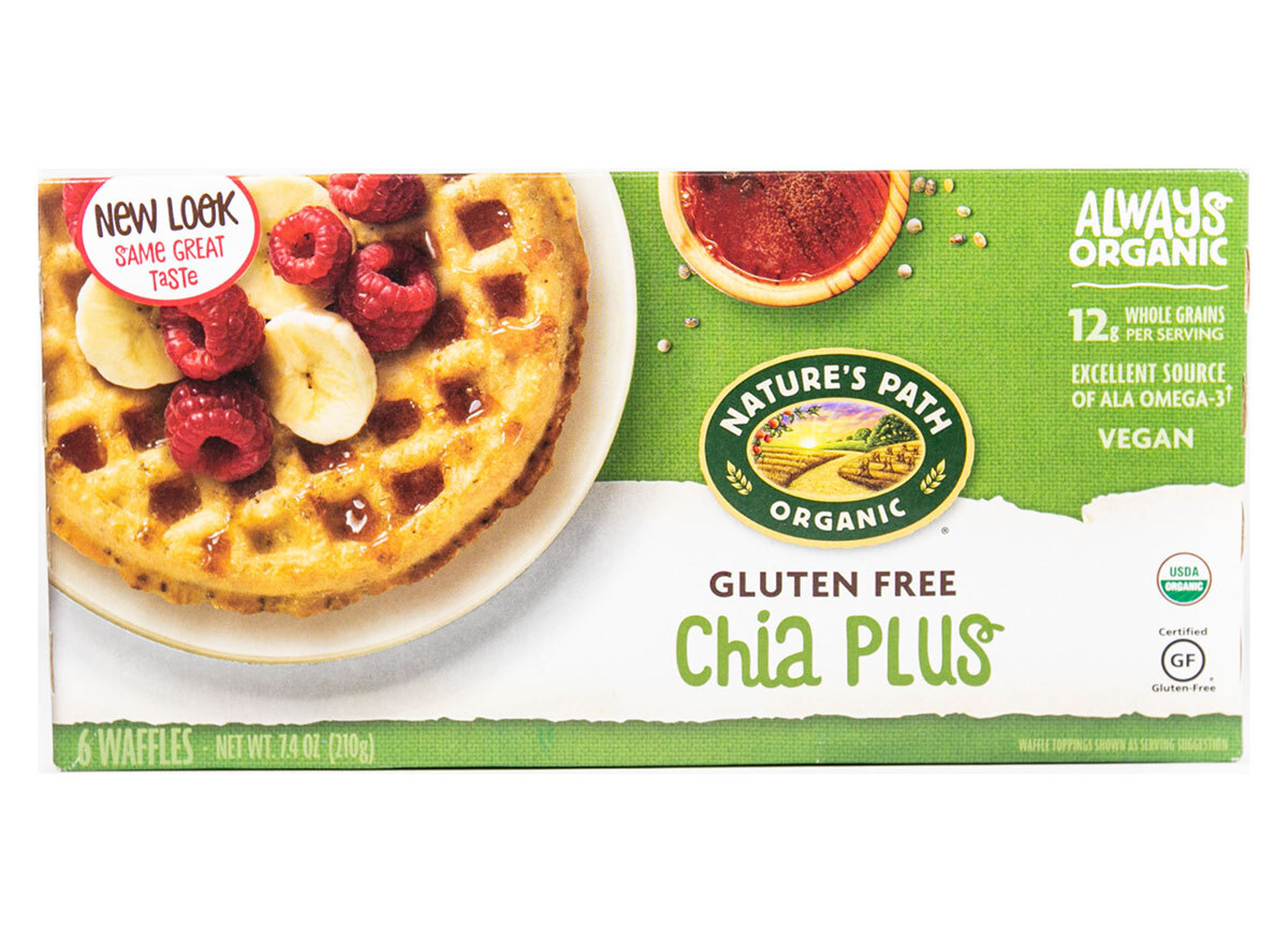 natures path gluten free chia plus waffles