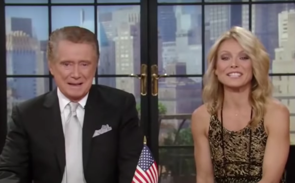 Regis Philbin and Kelly Ripa hosting 