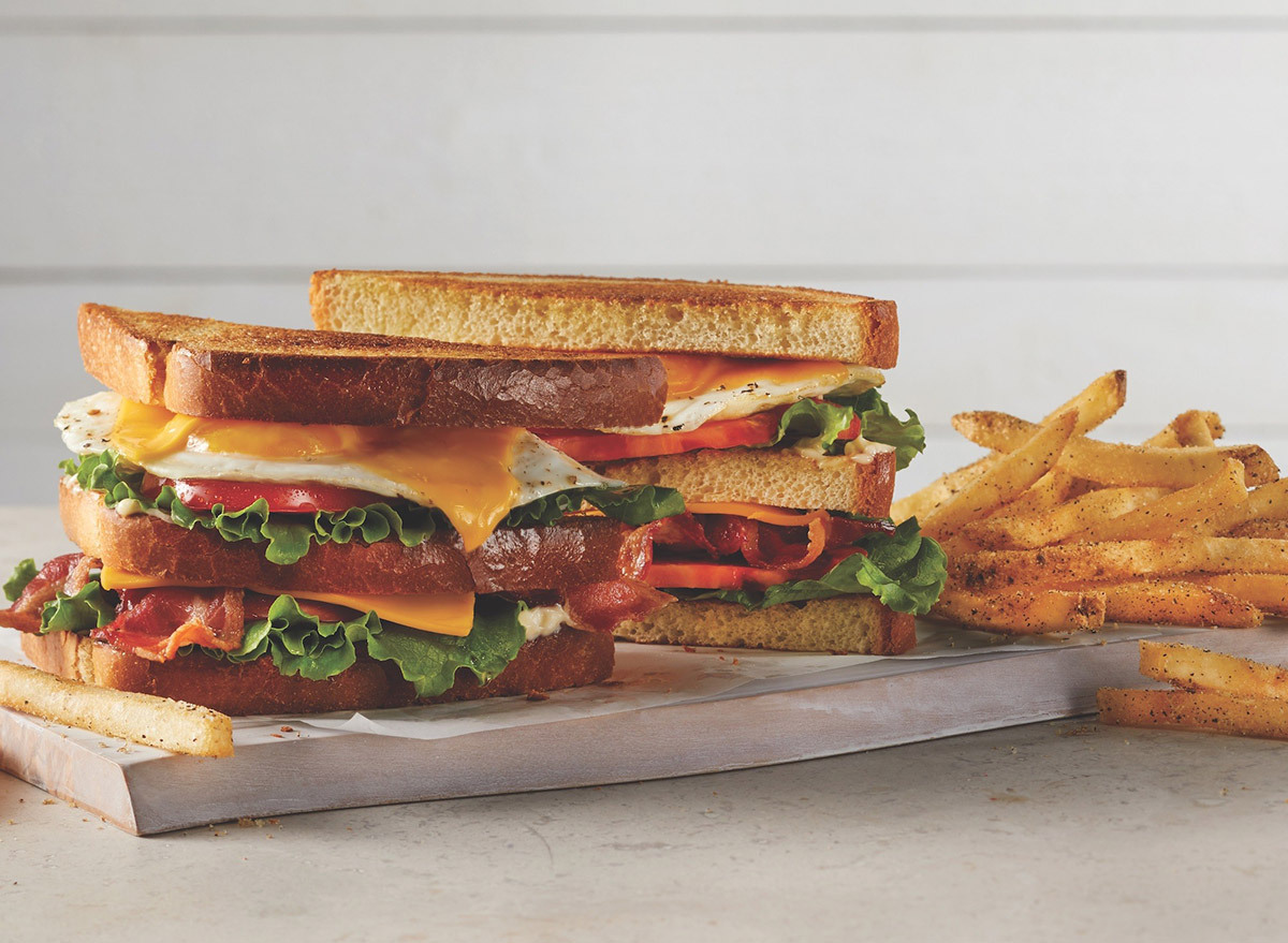 Bacon And Egg Club Sandwich from TGI Fridays