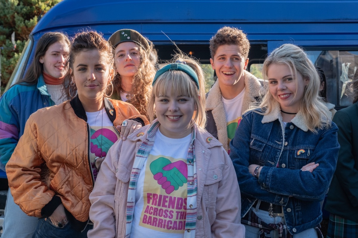 Jamie-Lee O'Donnell, Louisa Harland, Nicola Coughlan, Dylan Llewellyn, and Saoirse-Monica Jackson in Derry Girls