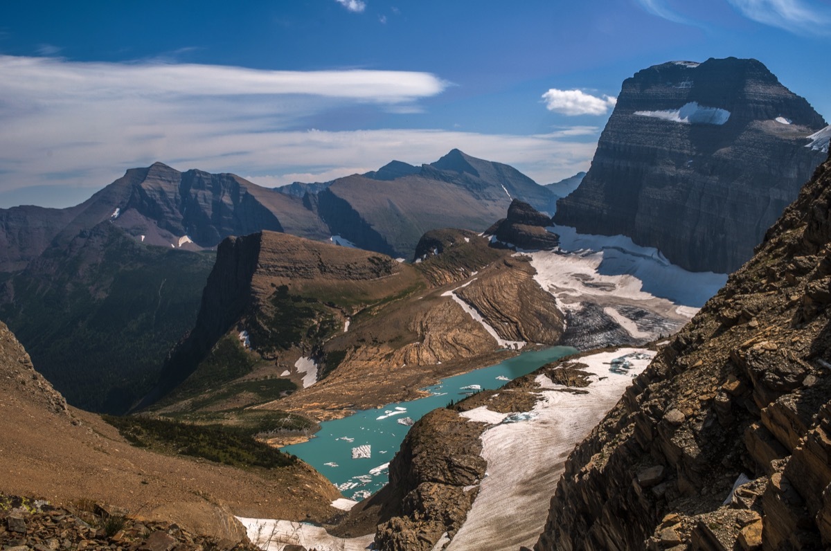 grinnel glacier glacier national park montana state natural wonders 