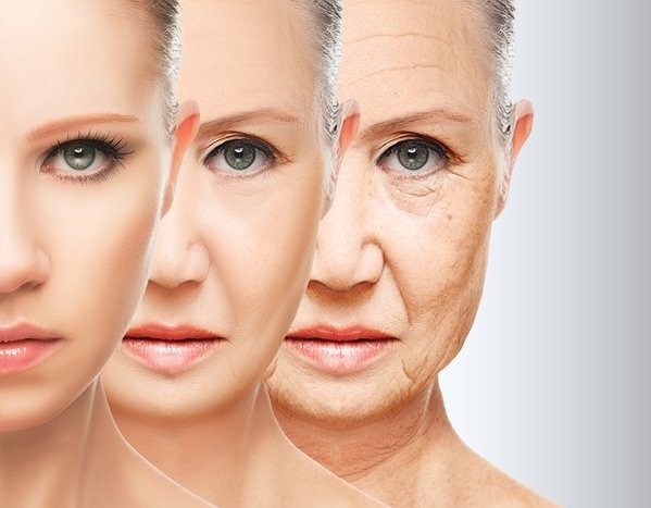 woman aging