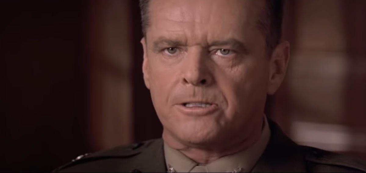 Jack Nicholson on A Few Good Men