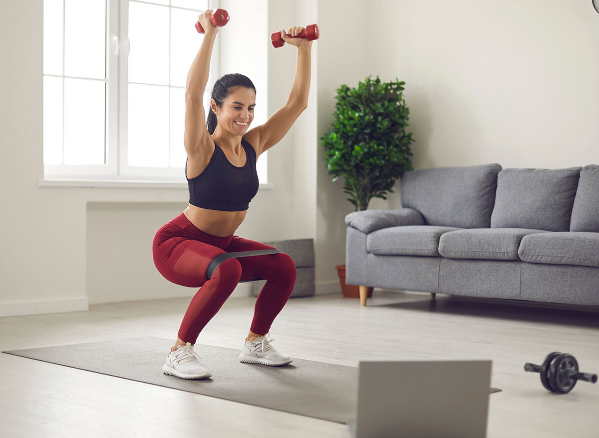 dumbbell front squat