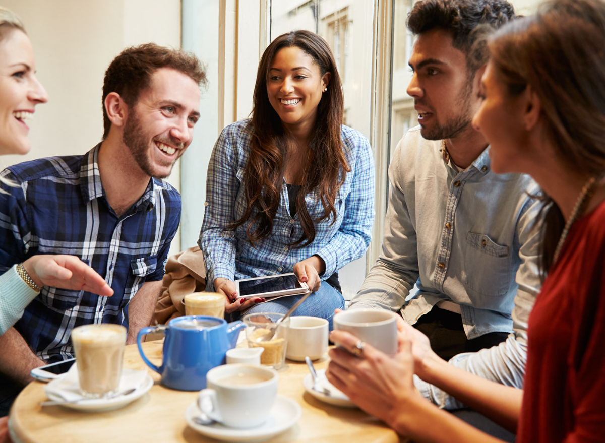 friends drinking coffee