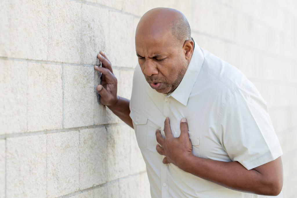 Man Having a Heart Attack