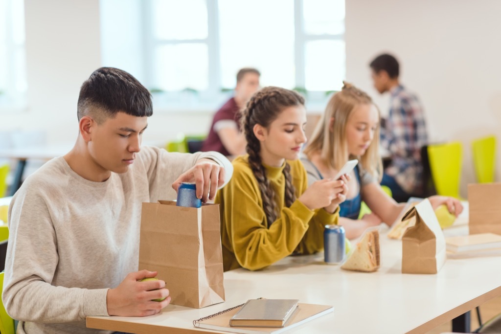 high school cafeteria