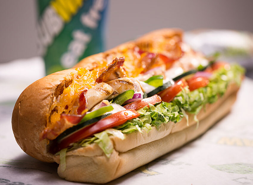 Subway chicken bacon ranch melt