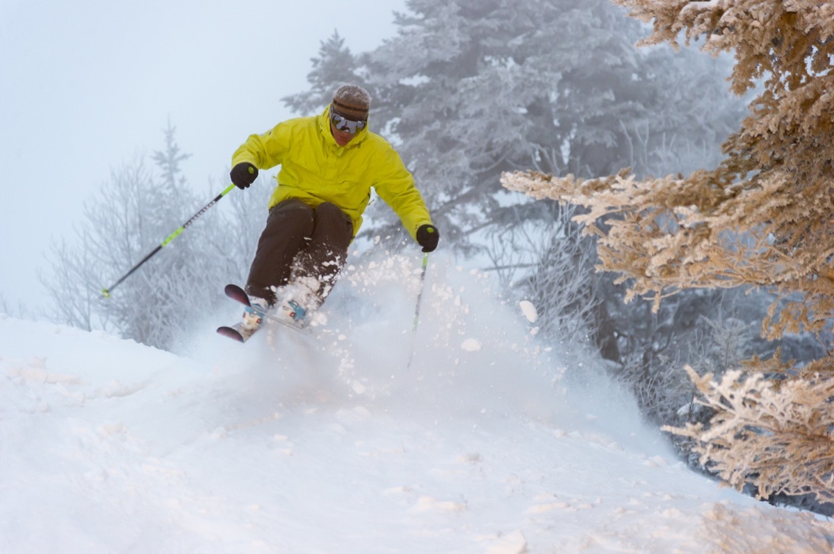 Man skiing in vermont