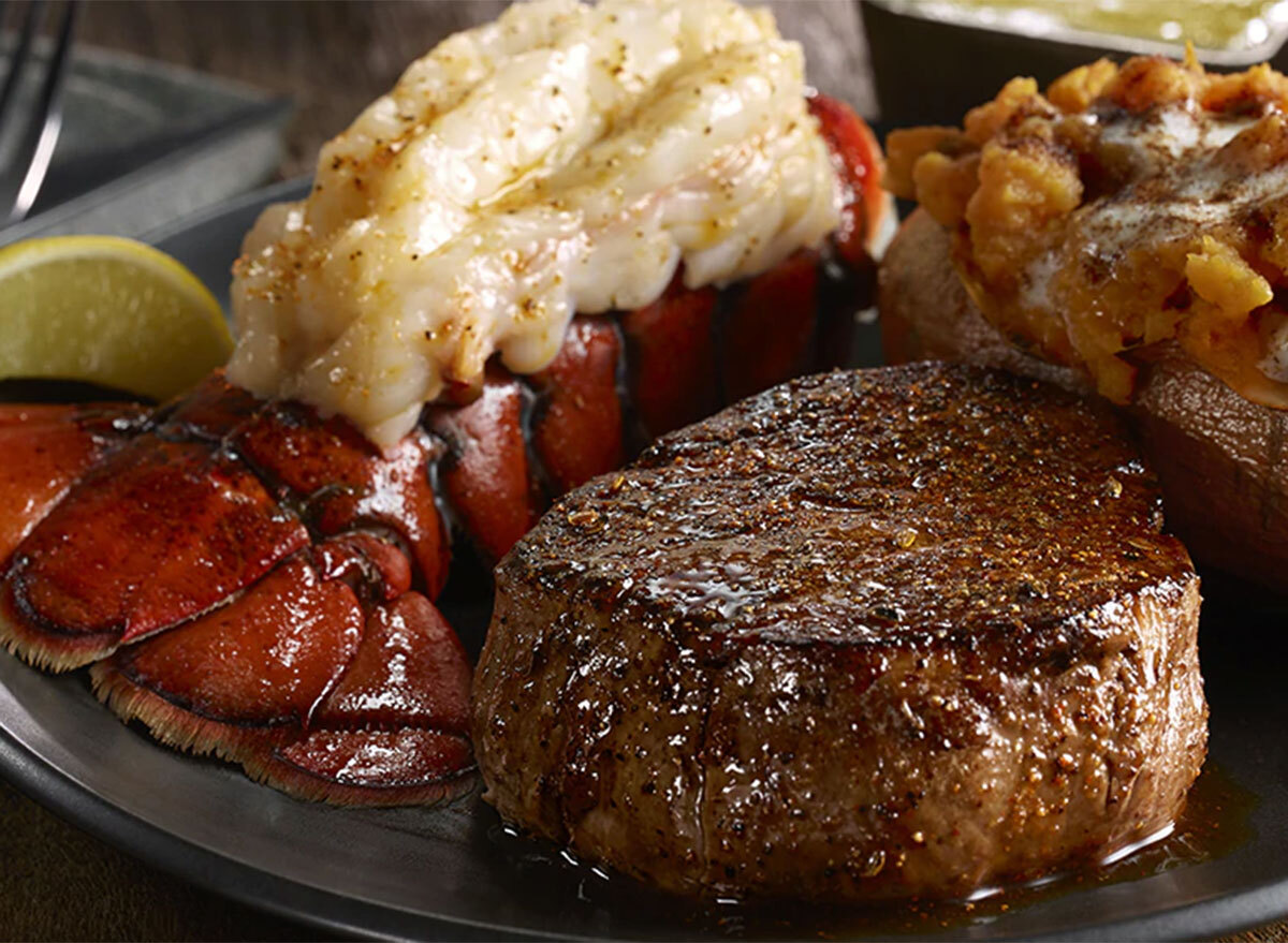 longhorn steakhouse flo filets lobster tail