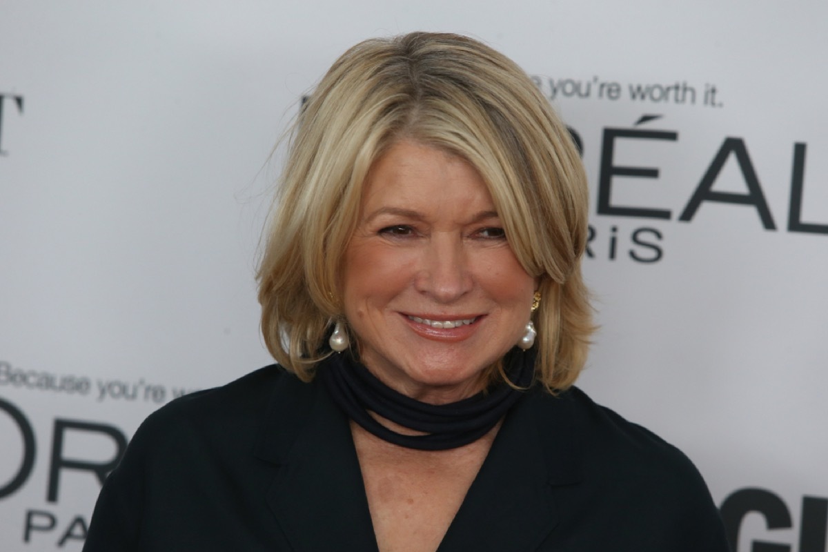 martha stewart on the red carpet