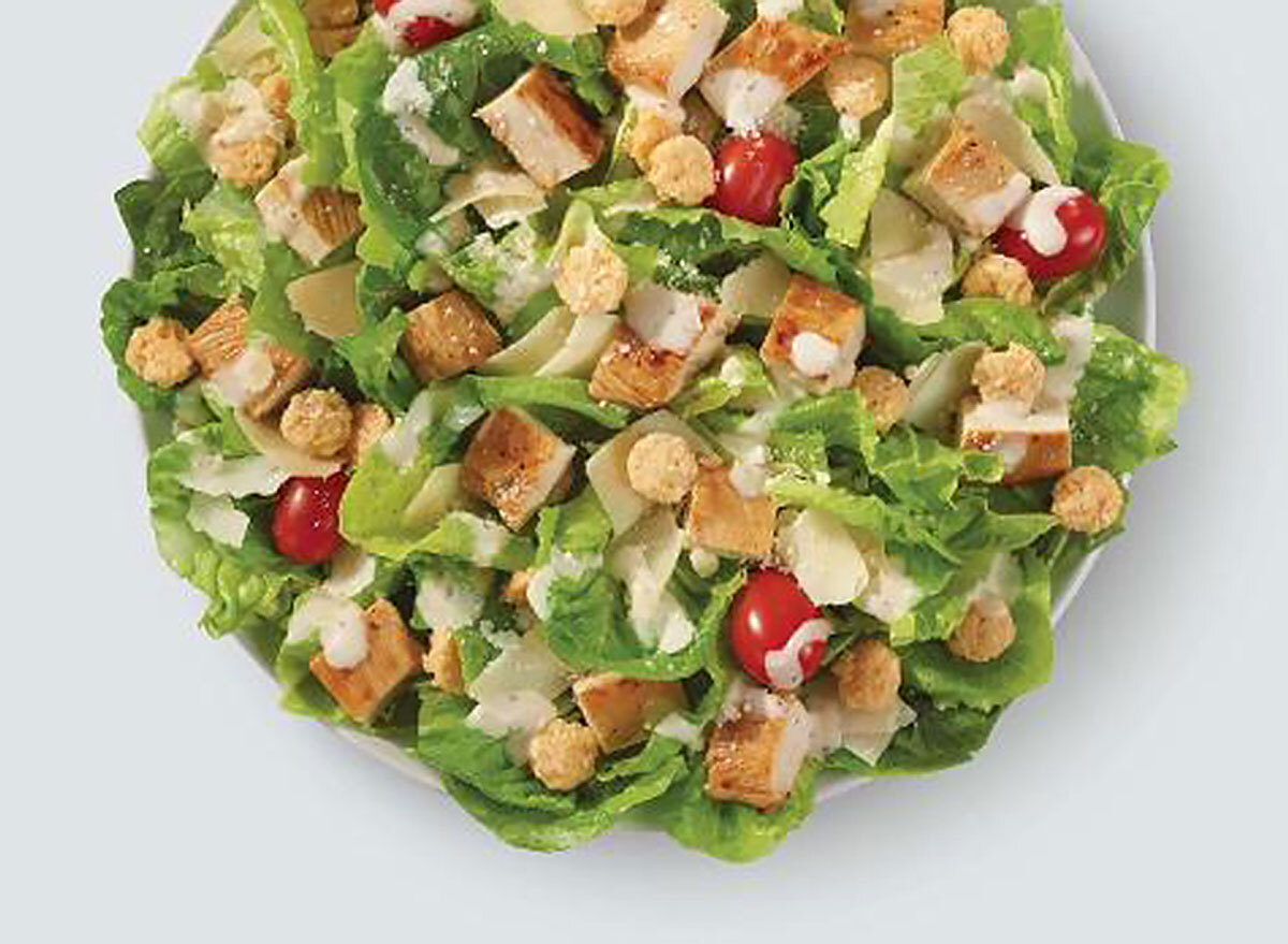 parmesan chicken caesar salad wendys