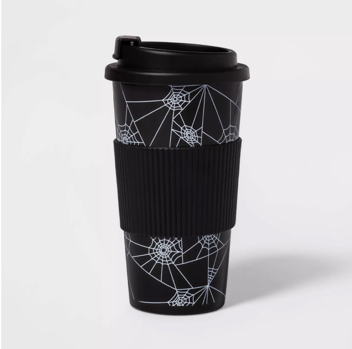 black spiderweb tumbler, target halloween decor