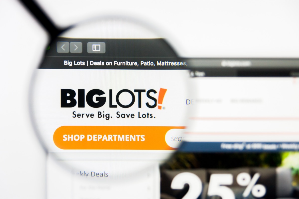 Big Lots Website