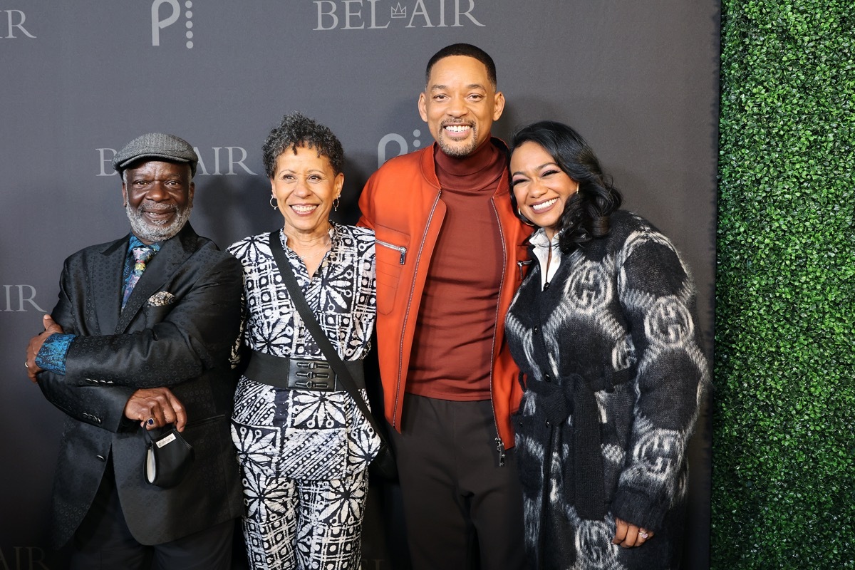 Vernee Christell Watson-Johnson, Will Smith, and Tatyana Ali in 2022