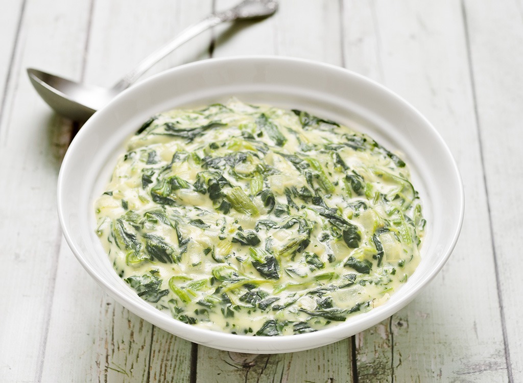 Creamed spinach