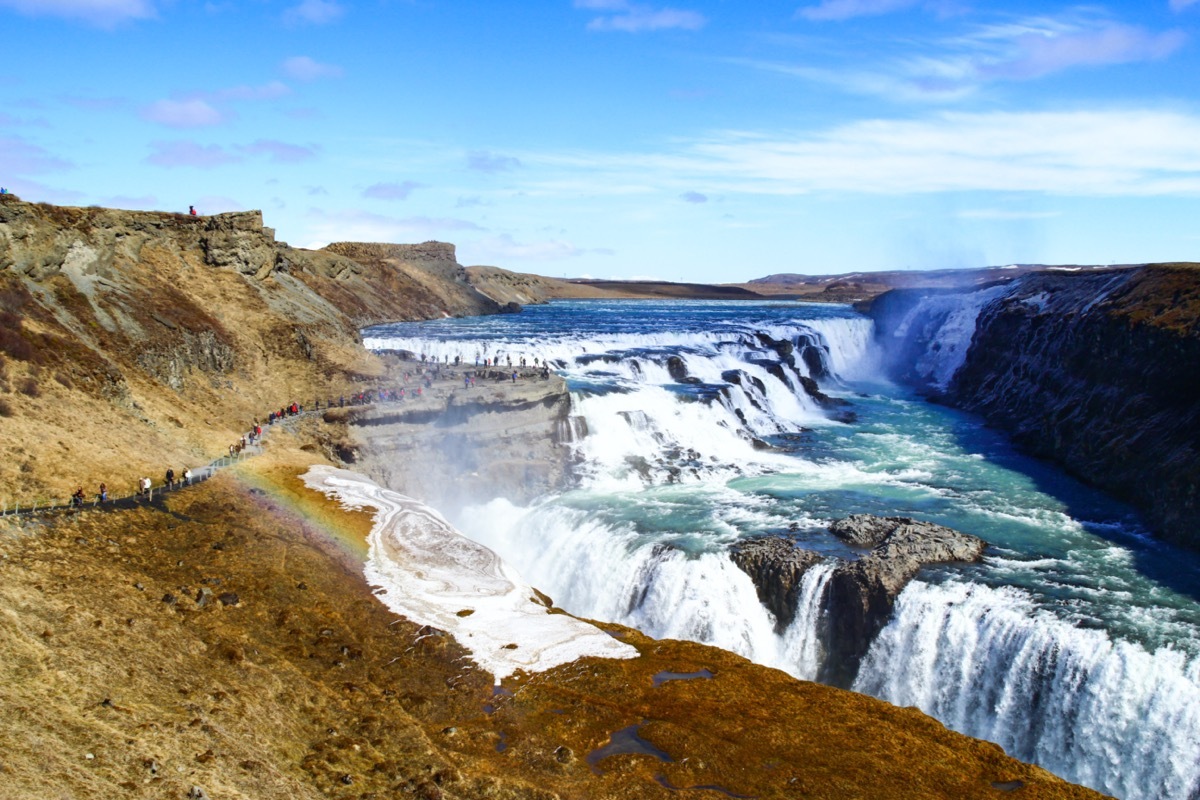 gulfoss waterfalls iceland